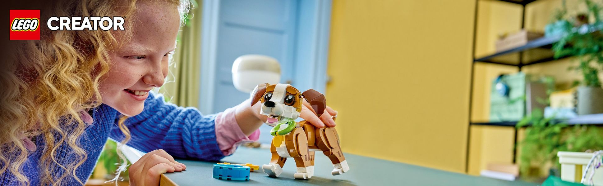 Animal lovers can build this LEGO Creator 3 in 1 Cute Animals: Playful Puppy Dog, then rebuild it into a squirrel or duck toy.