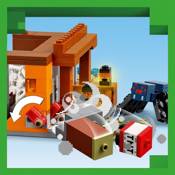 Push the lever to blast away terrain to reveal precious ore.