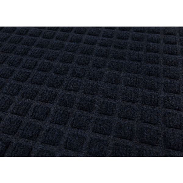 Mohawk Home Waffle Grid Blue 18 in. x 30 in. Recycled Rubber
