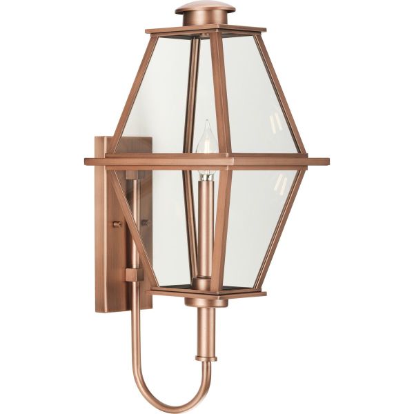 Progress Lighting 1-Light Antique Copper Outdoor Lantern