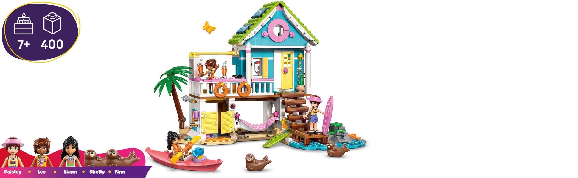This detailed set nurtures creativity and includes a toy kayak and accessories to help kids role play activities for the characters.