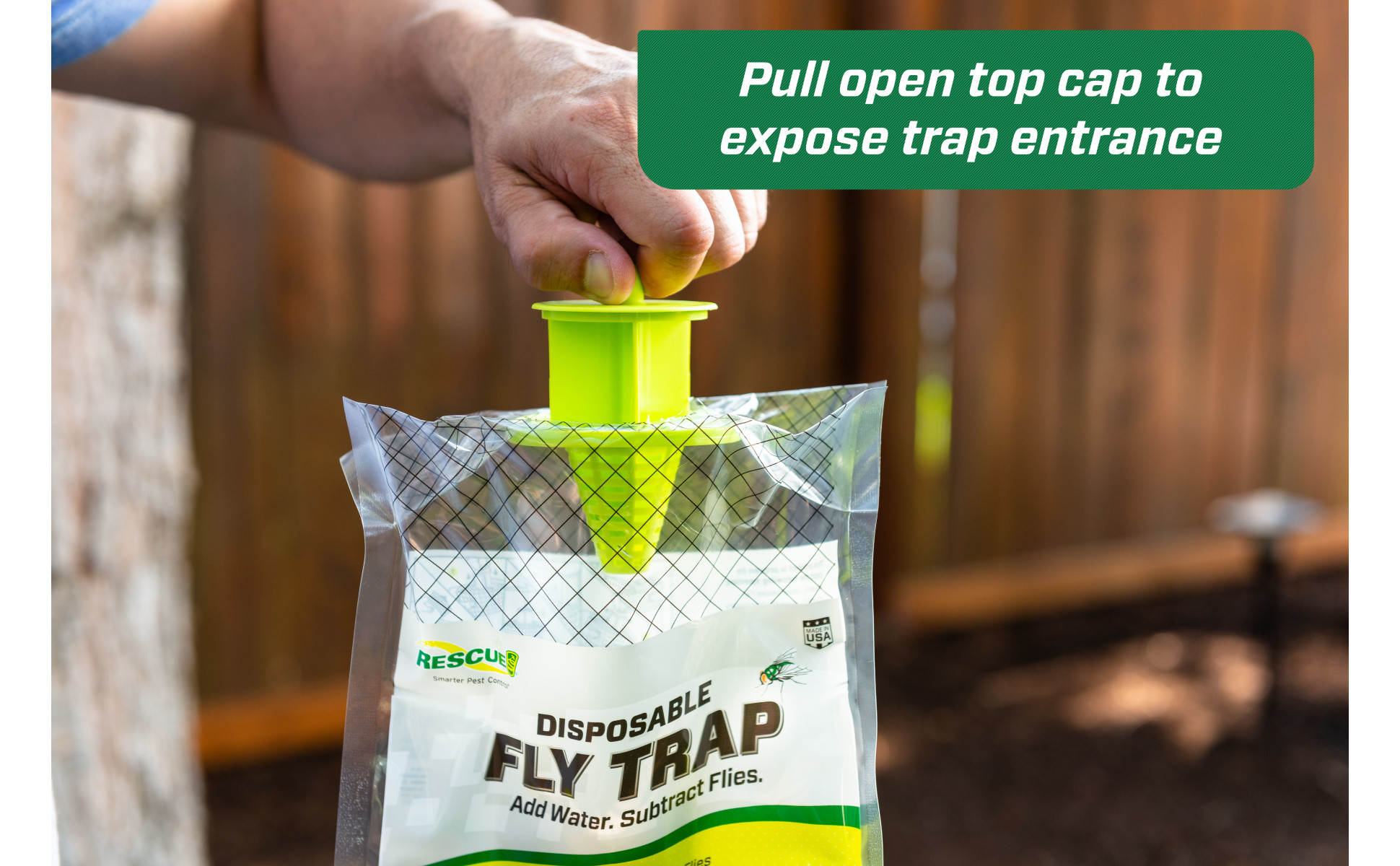 RESCUE Outdoor Disposable Fly Trap 100061183 The Home Depot