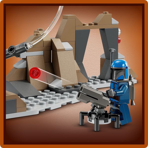 Features a cave and a stud-shooting cannon.