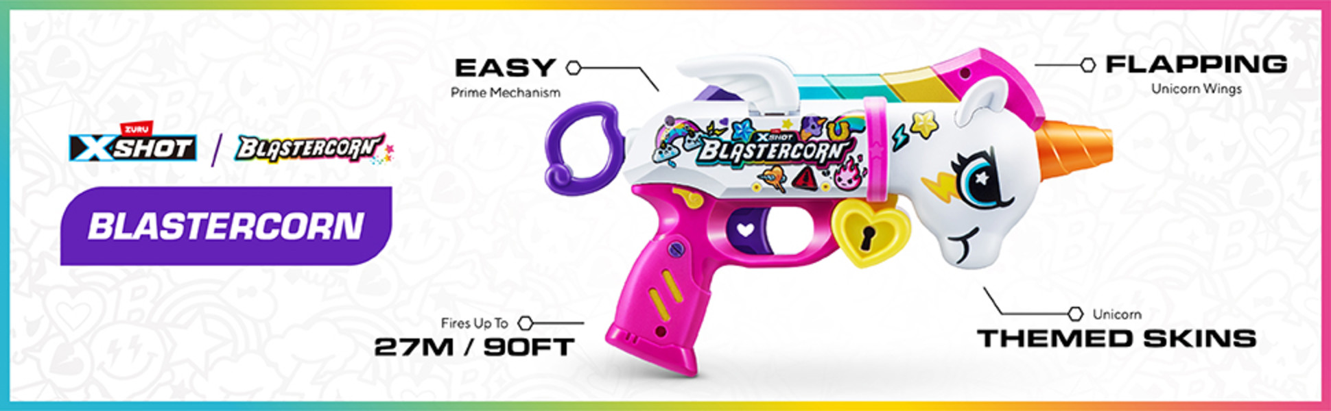 XSHOT Blastercorn (16 Darts), Air Pocket Technology, Outdoor