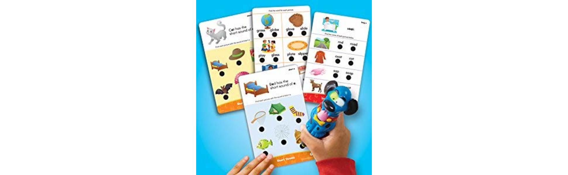 Educational Insights Hot Dots Phonics Set, Preschool Learning Toy with  Interactive Pen, 160 ABC Lessons 