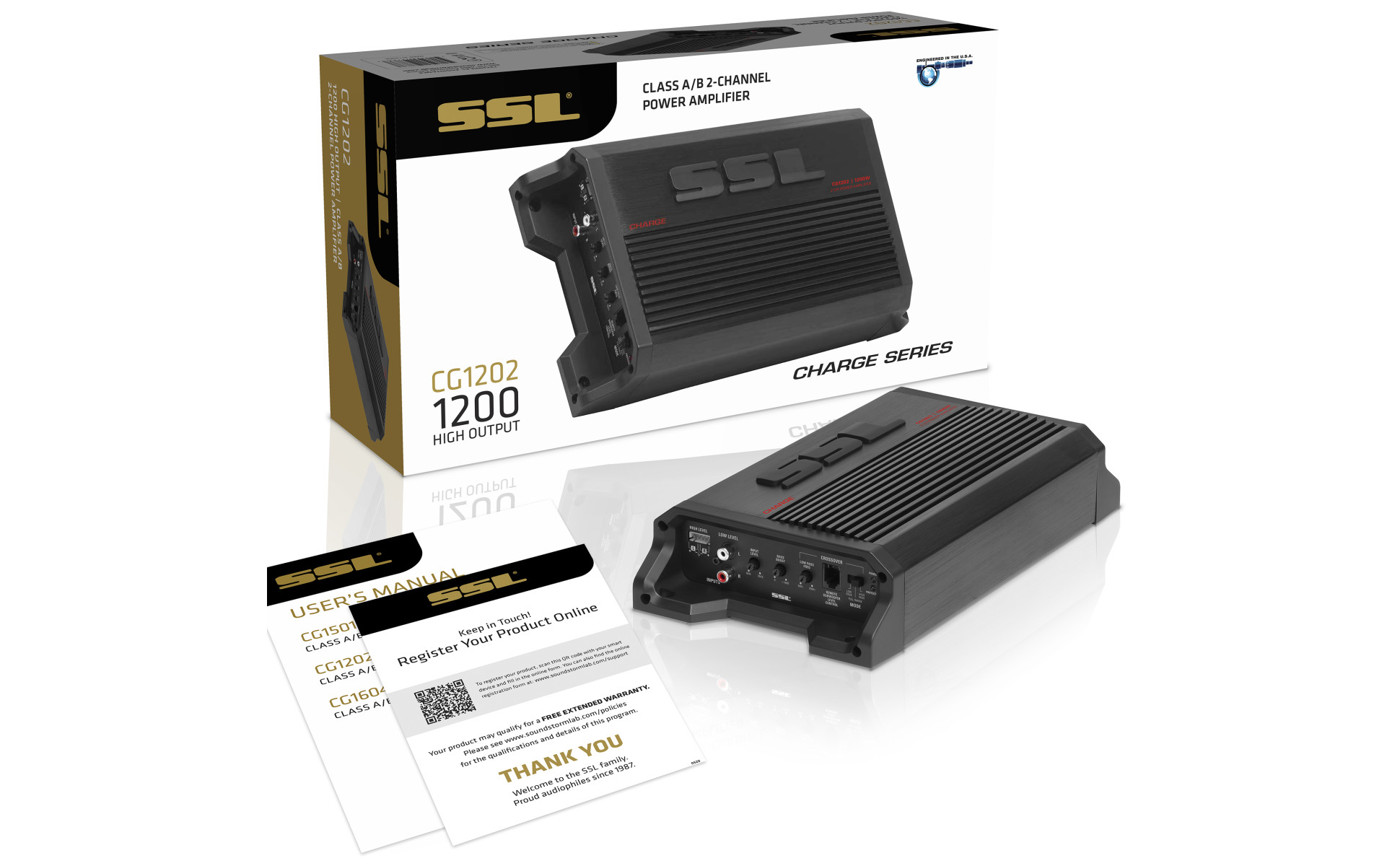 Sound Storm Laboratories CG1202 2 Channel 1200 Watt Car Sound Storm Laboratories CG1202 2 Channel 1200 Watt Car