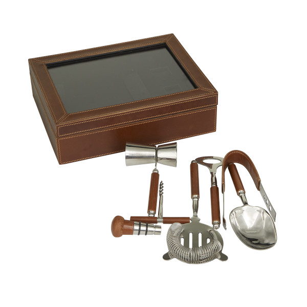 Stainless Steel Brown Home Bar Set / Bartender Kit at Rs 998/piece