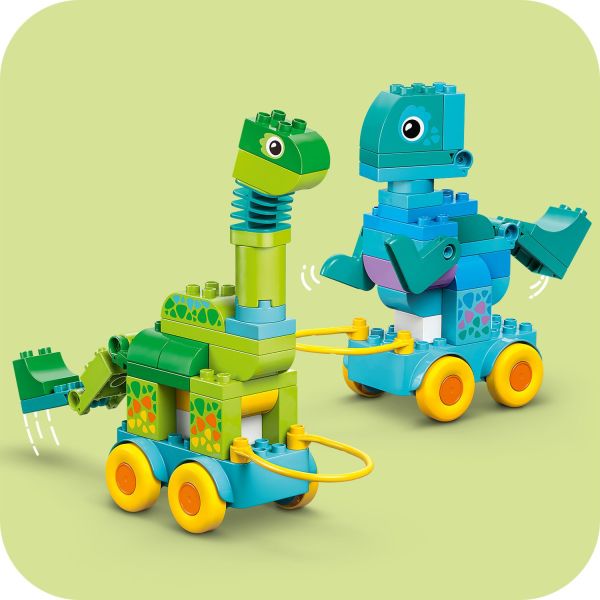 Meet cute Diplodocus and fearsome T. rex toys.