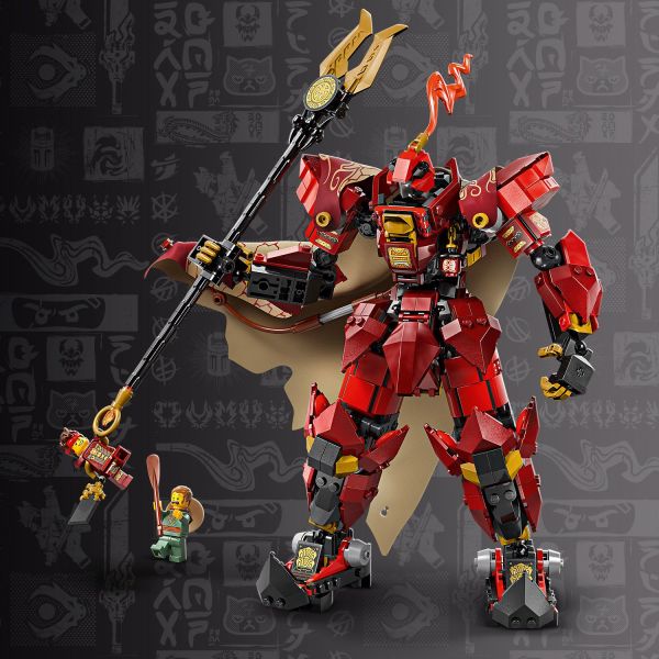 Remove model from its base to play out stories.