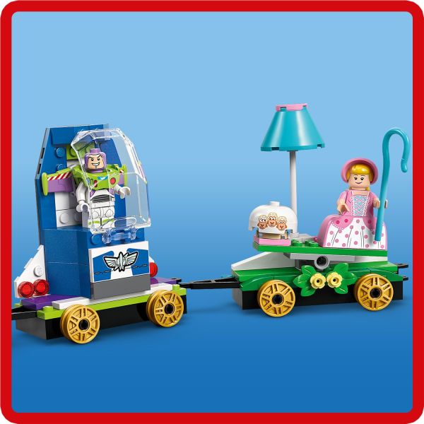 Seesaw with Bo Peep or join Buzz in the spaceship’s cockpit.