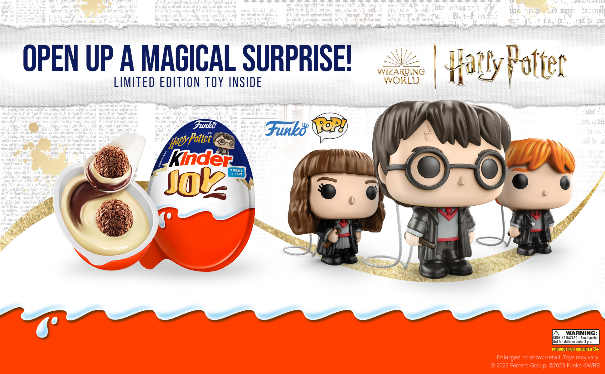 Kinder Joy Egg Harry Potter Funko Collection Sweet Cream and
