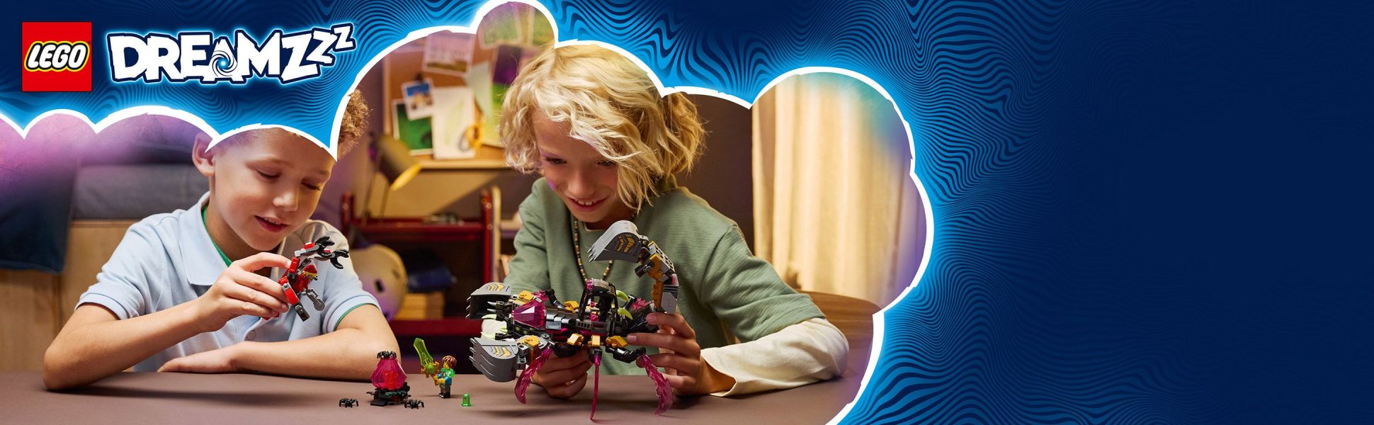 Fuel imaginations with an action-packed fantasy playset that offers 2 building options.