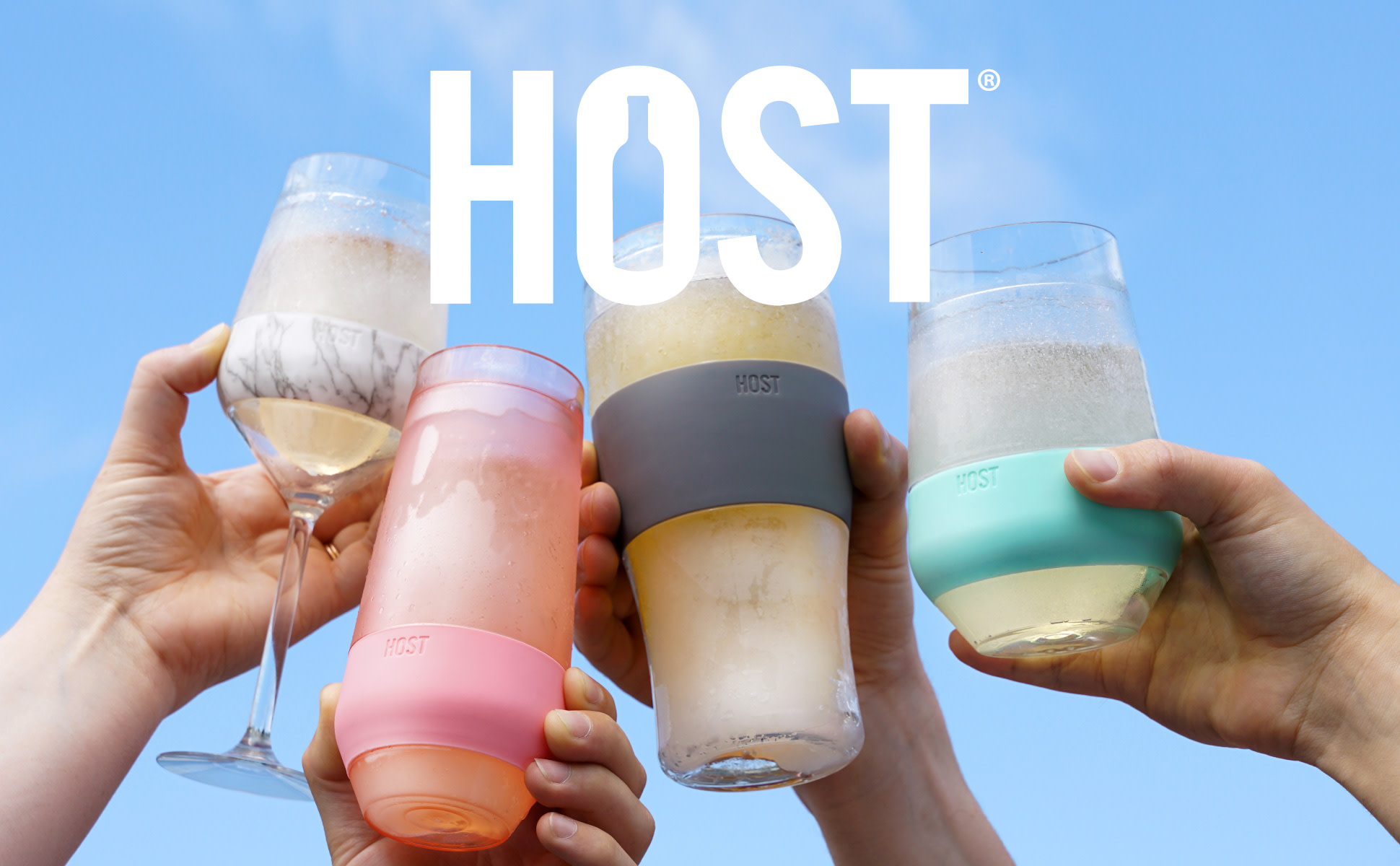 HOST Revive Water Bottle with Ergonomic Cut Out Soft Silicone