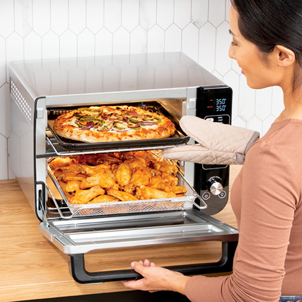 NINJA 12-in-1 Stainless Double Toaster Oven with Flex Door, Flavor
