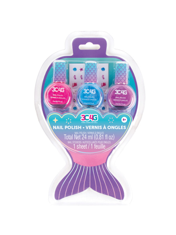 Coffret enfant 3 vernis à ongles à l'eau - Mermaid NAILMATIC - 297758