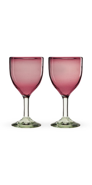 Rosado Stemmed Wine Glass Set by Twine Living