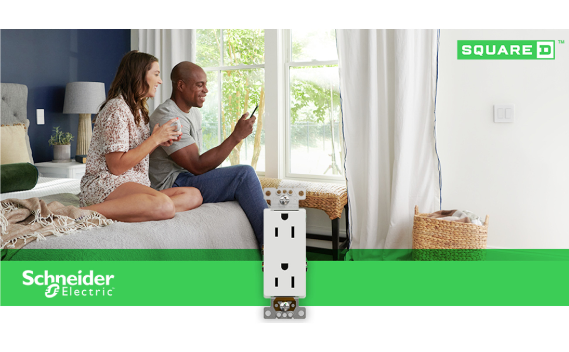 Square D X Series 15 Amp 125-Volt Tamper Resistant Indoor Duplex