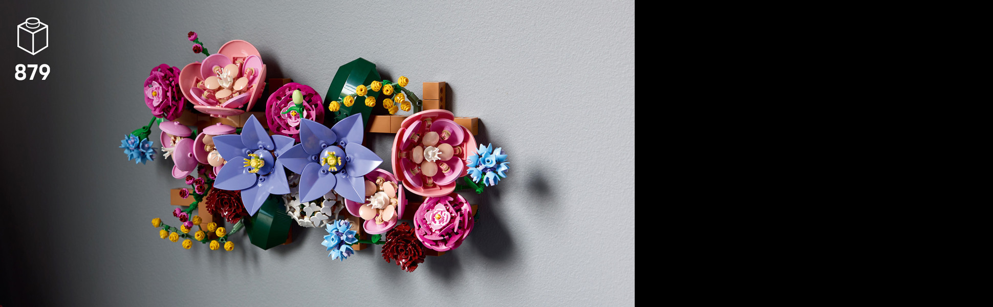 Immerse yourself in the beauty of flowers as you build the set and admire its authentic details.