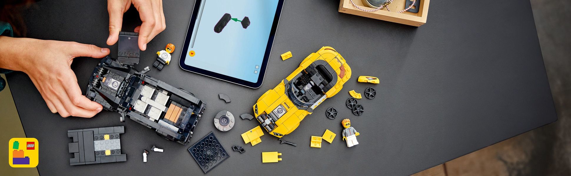 Builders can save progress, zoom in and rotate their vehicles in 3D with the LEGO Builder app.