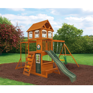 KidKraft Cranbrook Wooden Swing Set - Walmart.com