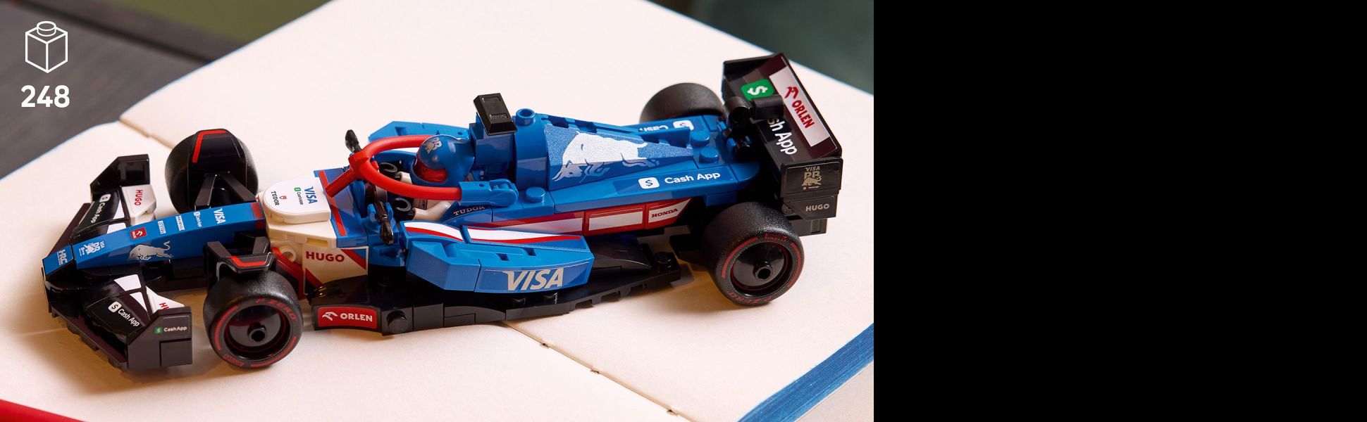 Kids can enjoy the unique thrills and spills of Formula 1 recreating fast-paced racing action with this detailed F1 toy car.