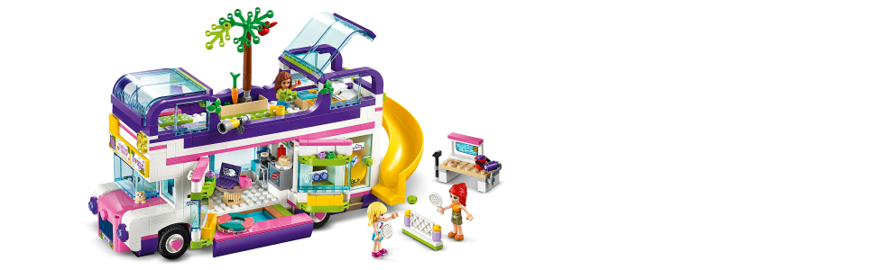 New 2020 LEGO Friends Friendship Bus 41395 LEGO Heartlake City Toy Playset Building Kit Promotes Hours of Creative Play 778 Pieces 