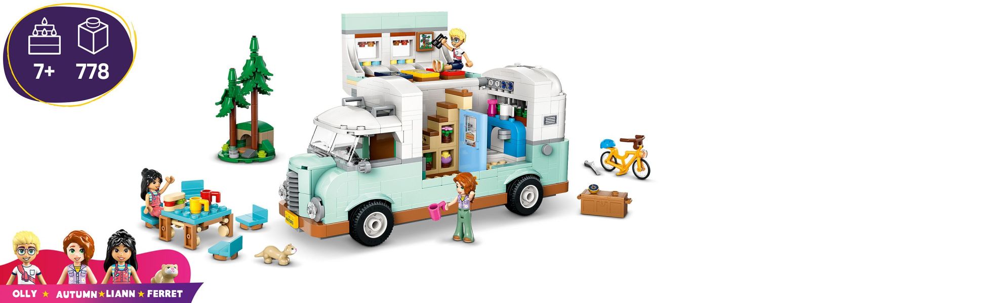 This feature-packed camper van playset has everything young explorers need to create fun camping stories.