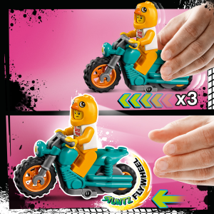 LEGO City Stuntz Chicken Stunt Bike 60310 Building Kit (10 Pieces)