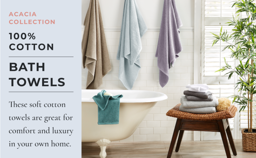 Bayfield 100% Cotton Hotel Towels