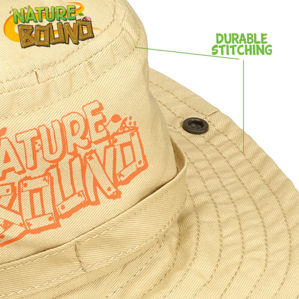 Nature Bound: Explorer Safari Hat - Khaki - Durable