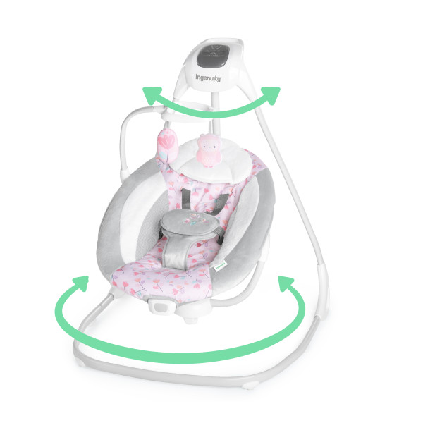 Silla mecedora para bebé Ingenuity Compact Soothing Swing