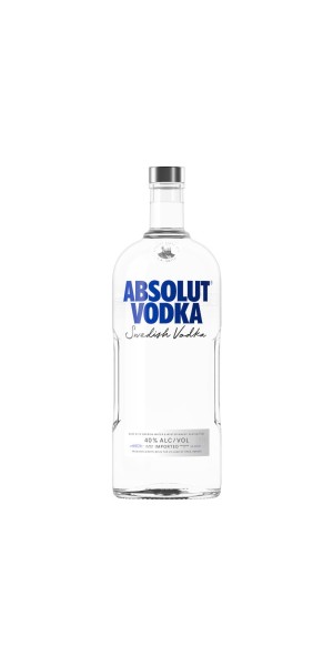 Absolut Original Vodka, 1.75 L Bottle, 40% ABV