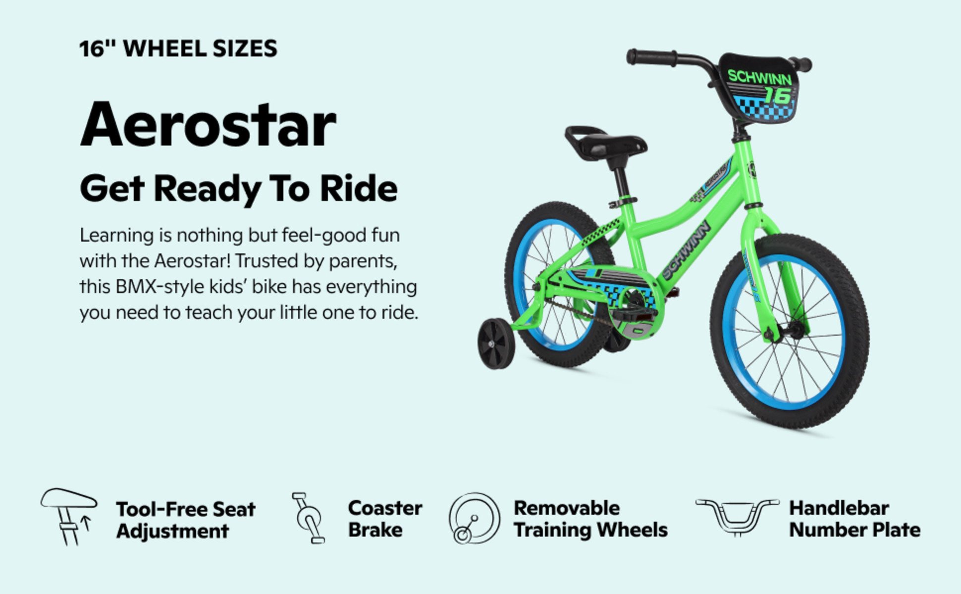 Schwinn Aerostar 16-in. Children's Bike, Ages 3-7 Years