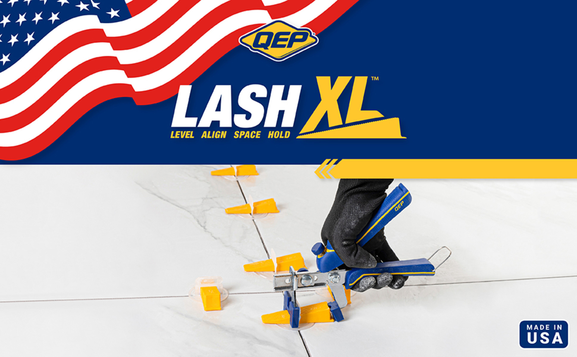 QEP LASH XL White 1/16 in. W Plastic Clip Tile Leveling System