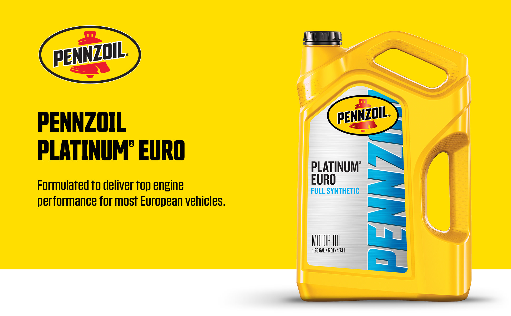 Pennzoil Platinum Euro Full Synthetic 0W-40 Motor Oil, 5 Quart - Walmart.com