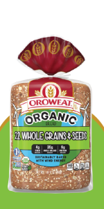 Oroweat Organic 22 Grains & Seeds Bread, 27 oz