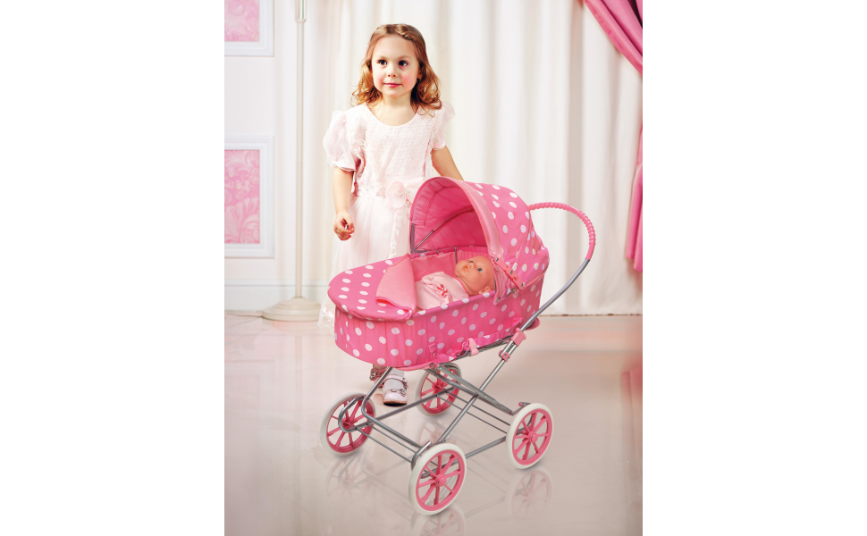 Badger Basket Just Like Mommy 3-in-1 Doll Pram/Carrier/Stroller