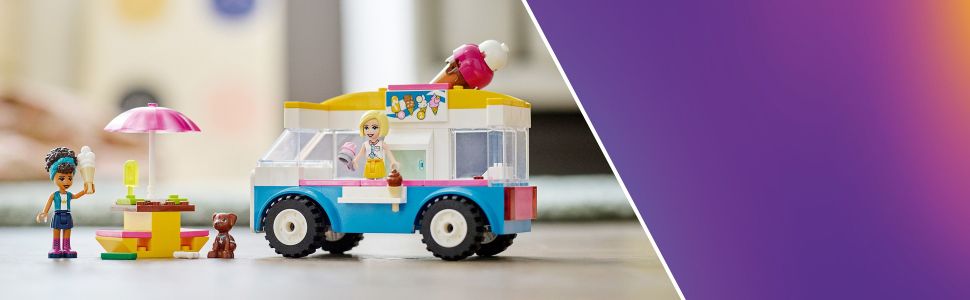 LEGO Friends Ice-Cream Truck Toy 41715, Summer Vehicle Set, Gifts