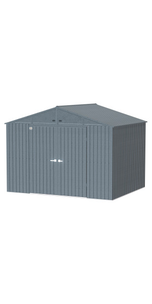 Arrow Elite Steel Storage Shed, 10x8, Anthracite
