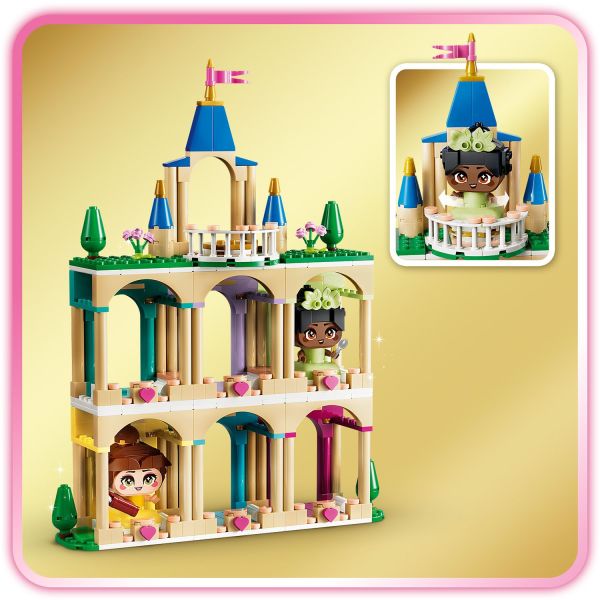3-level castle for 6 characters with spinning stand at the top.