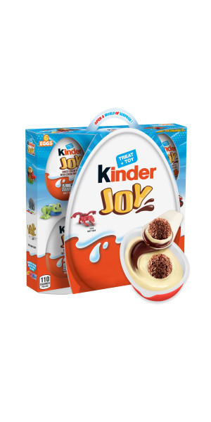 Kinder Joy Eggs, 6 ct, Treat Plus Toy, Sweet Creams and Chocolate