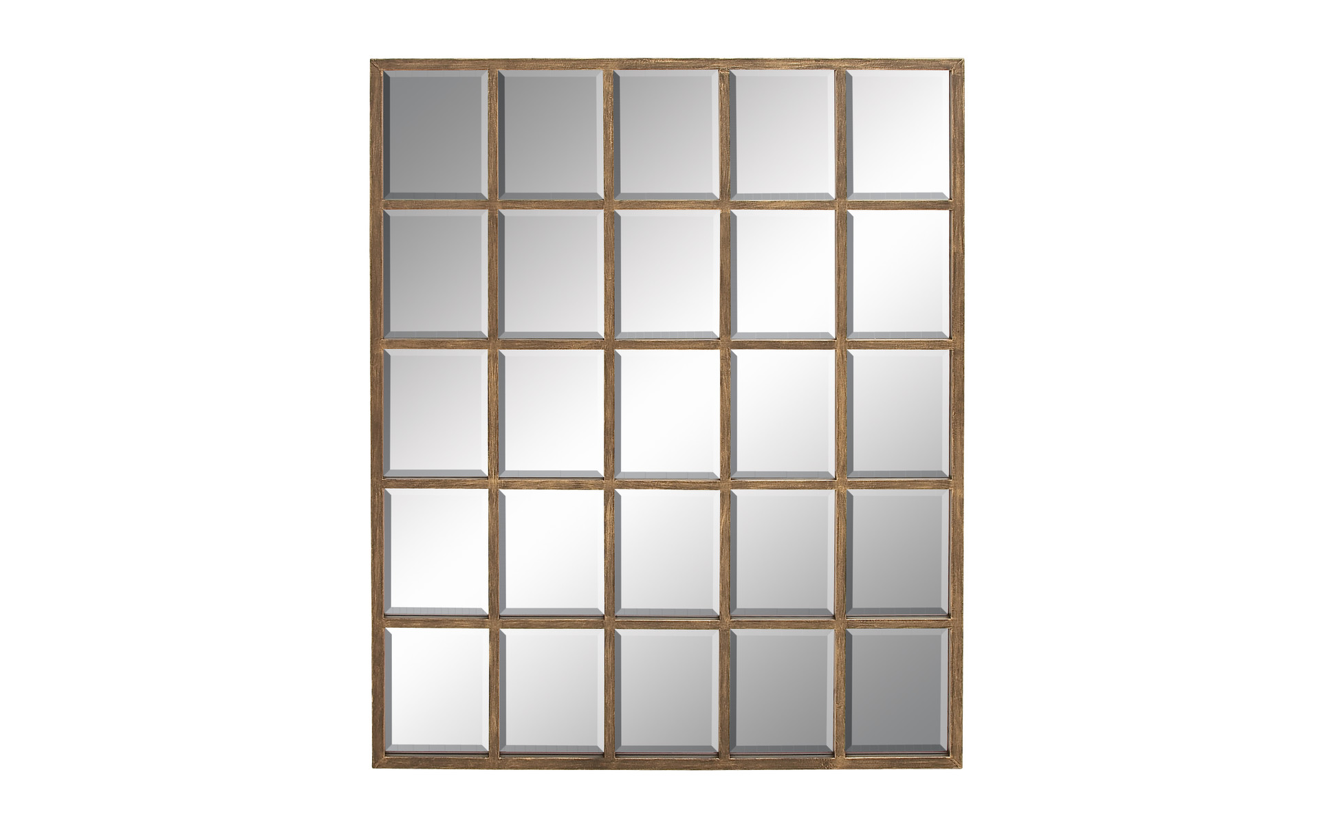 Litton Lane 44 in. x 56 in. Window Pane Inspired Rectangle Framed Brown Wall Mirror 53182 Litton Lane 44 in. x 56 in. Window Pane Inspired Rectangle Framed Brown Wall Mirror 53182
