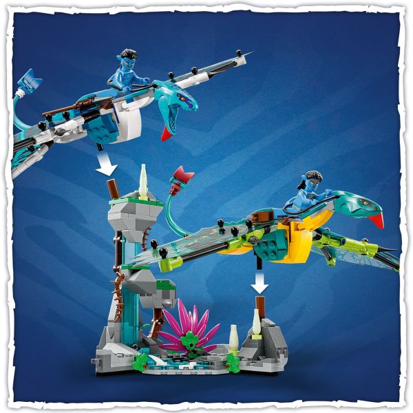 Building Kit Lego Avatar - Jake and Neytiri: The first flight of the  banshee, Posters, gifts, merchandise