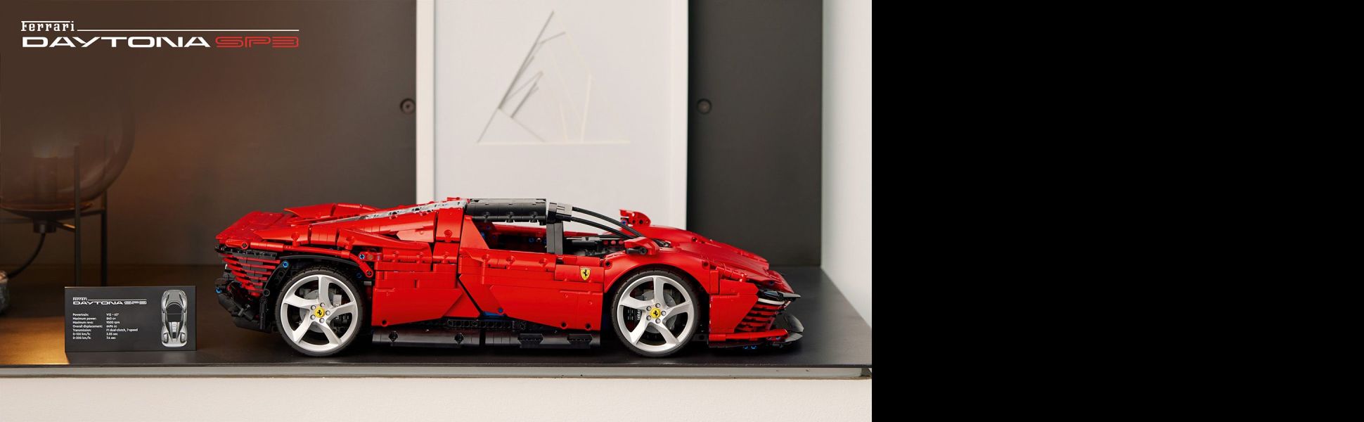 The model measures over 23 in. (59 cm) long and features faithful detailing to admire from every angle.