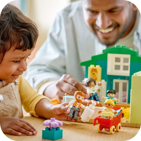 Start conversations about how a new baby changes routines.