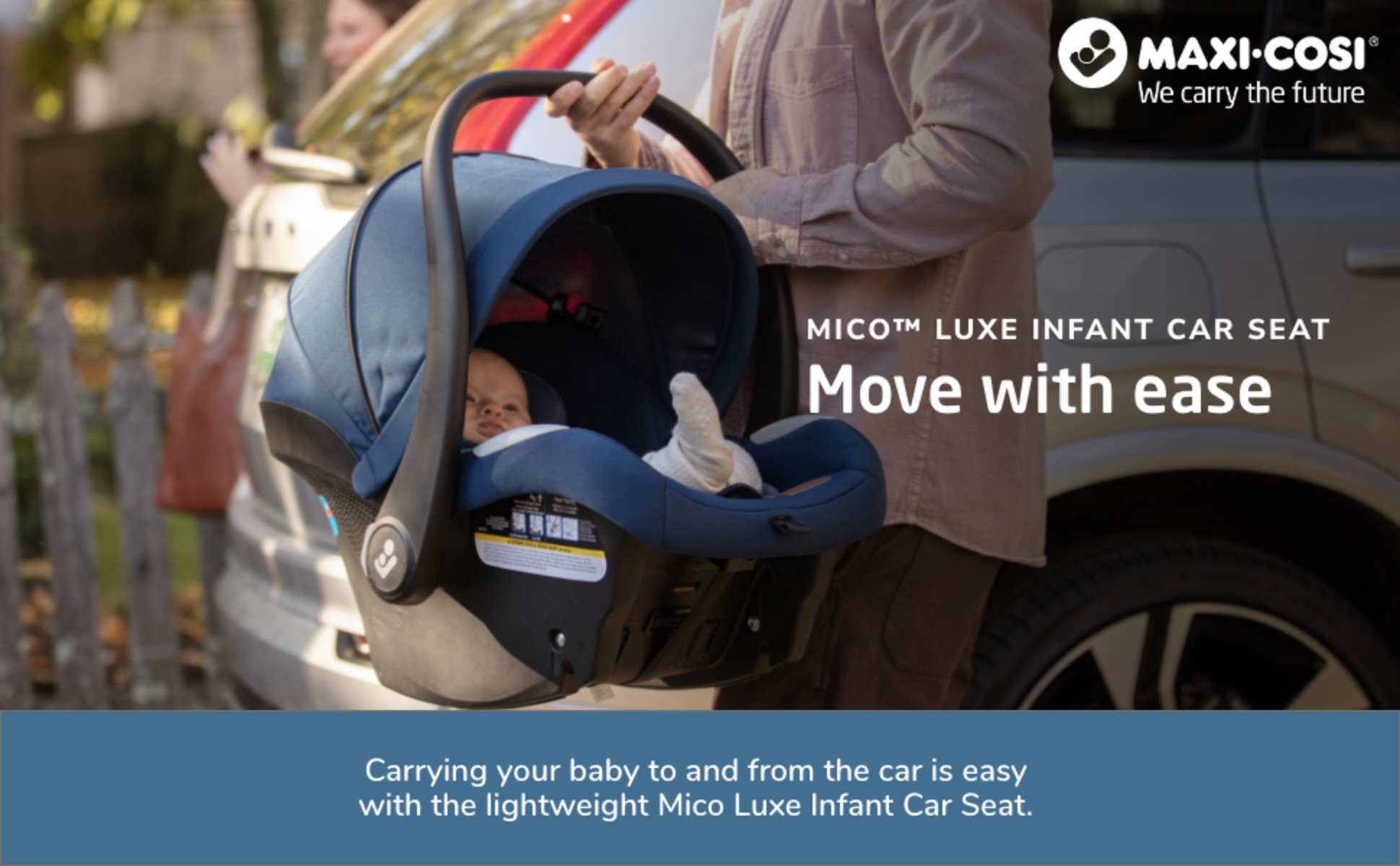 Maxi-Cosi Maxi-Cosi Mico Luxe Infant Car Seat, Rear-Facing for Babies from  4-30 lbs, Midnight Glow