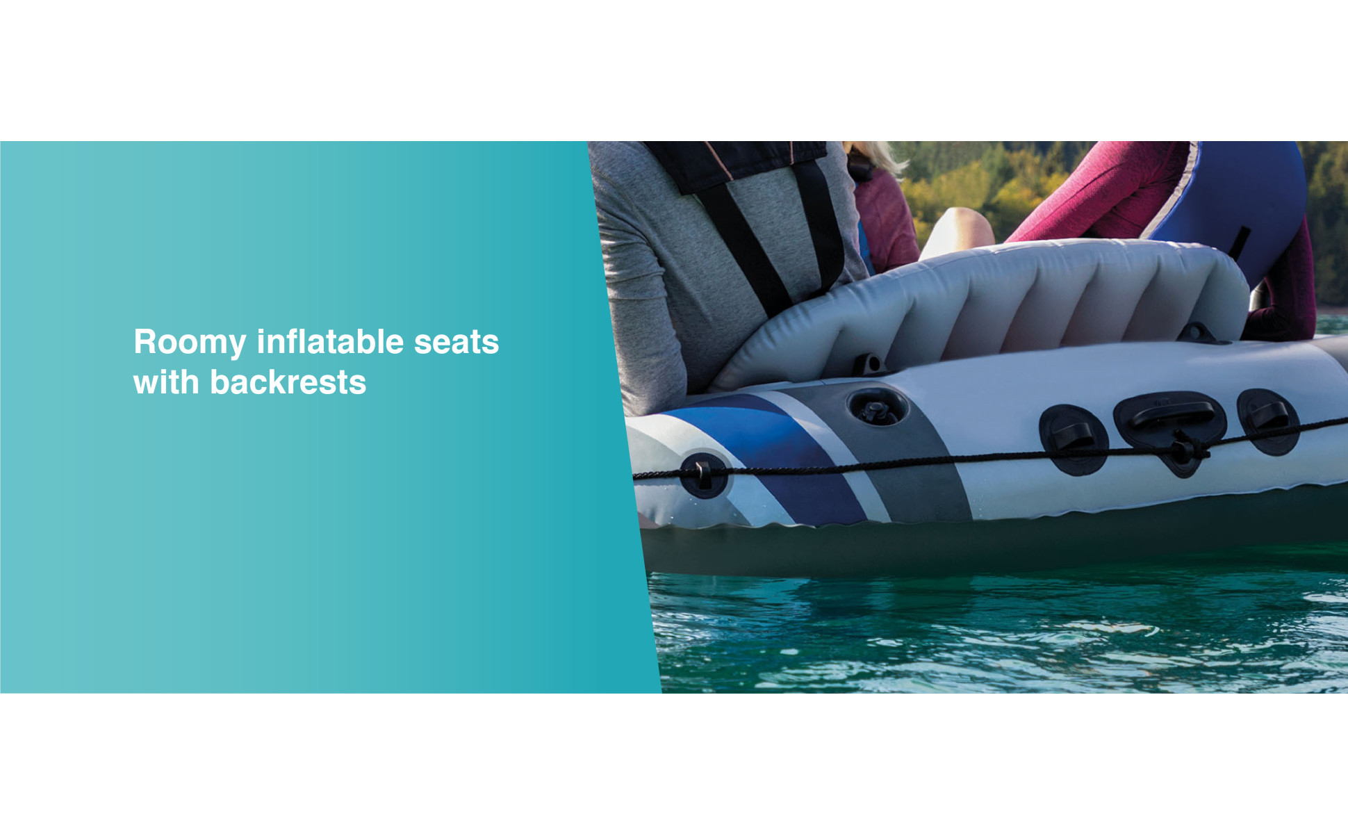 Intex Excursion Inflatable Boat for 5 Adults, Motor Mount