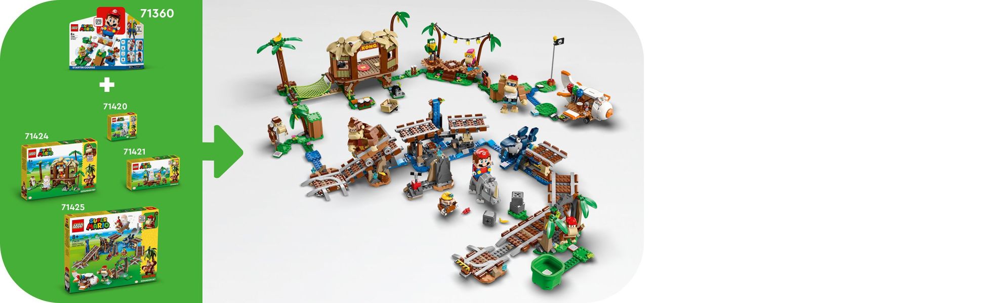 Lego Super Mario Donkey Kong's Tree House Expansion Set Buildable Game  71424 : Target