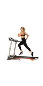 Sunny Health Fitness Treadmill with Manual Incline Pulse