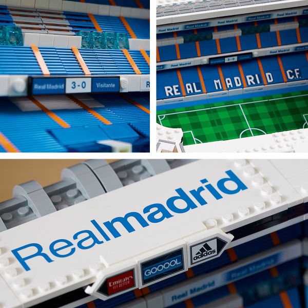 LEGO Icons Real Madrid Santiago Bernabéu Stadium 10299 Building Set -  Soccer Field and Model Building Kit for Adults, Home and Office Collectible  Decor Piece, Great Gift Idea for Sports Fans 